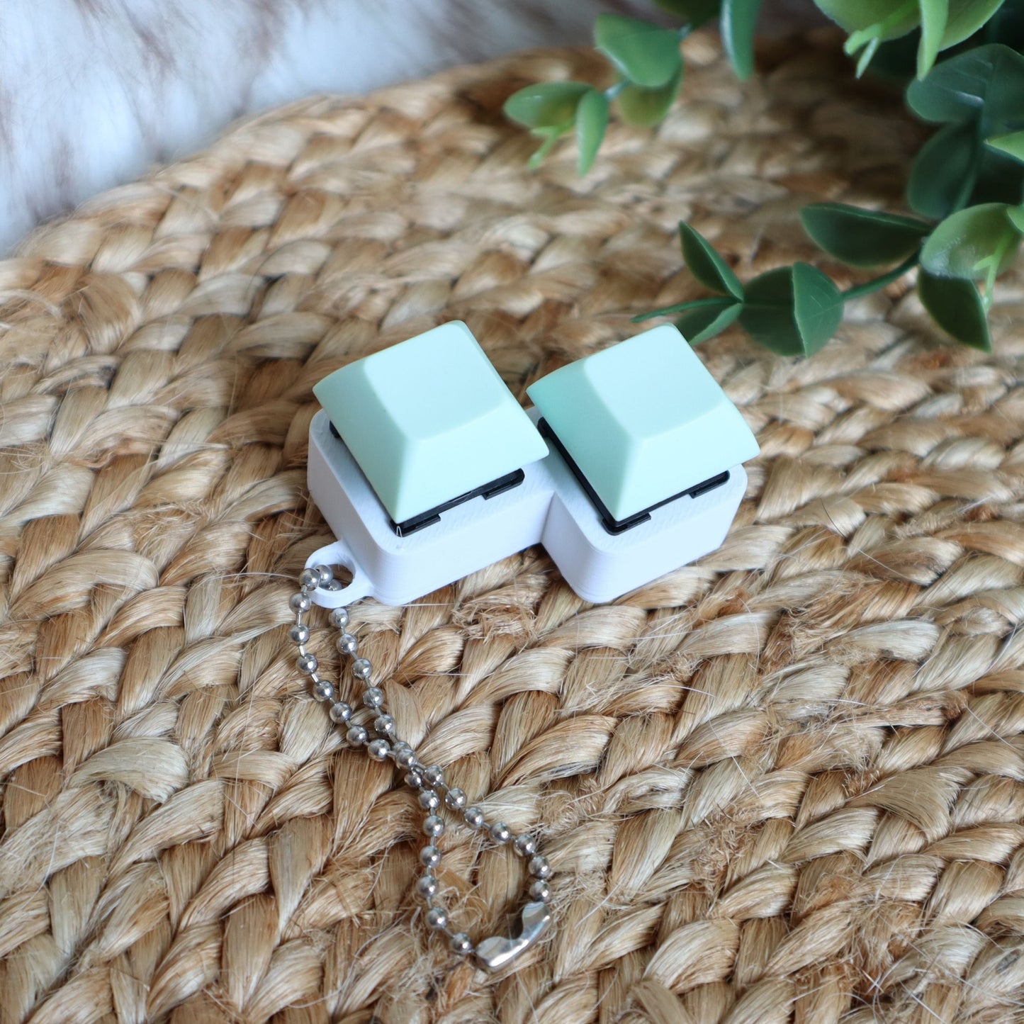 2 Key Offset Keychain