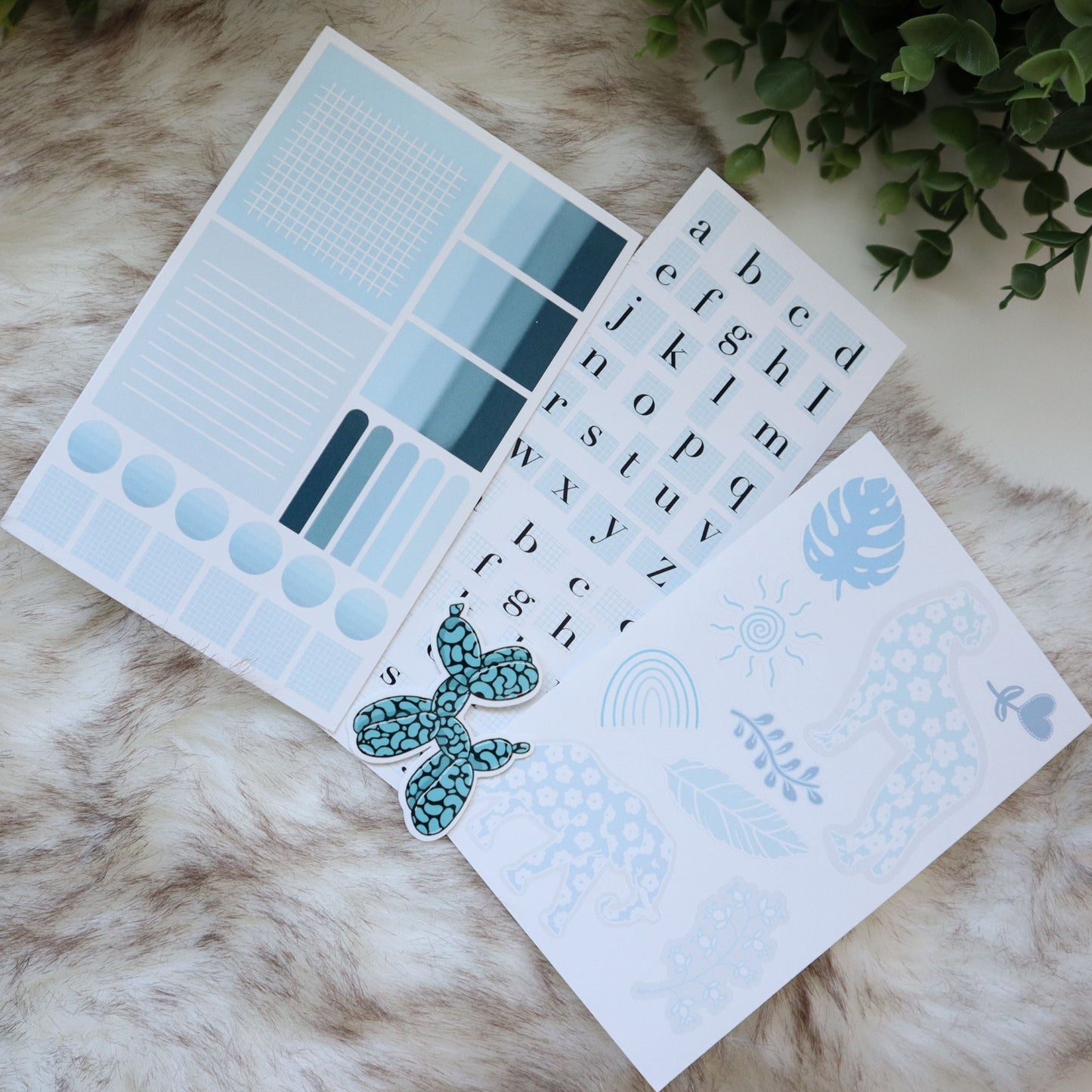 Baby Blue Themed Sticker Pack