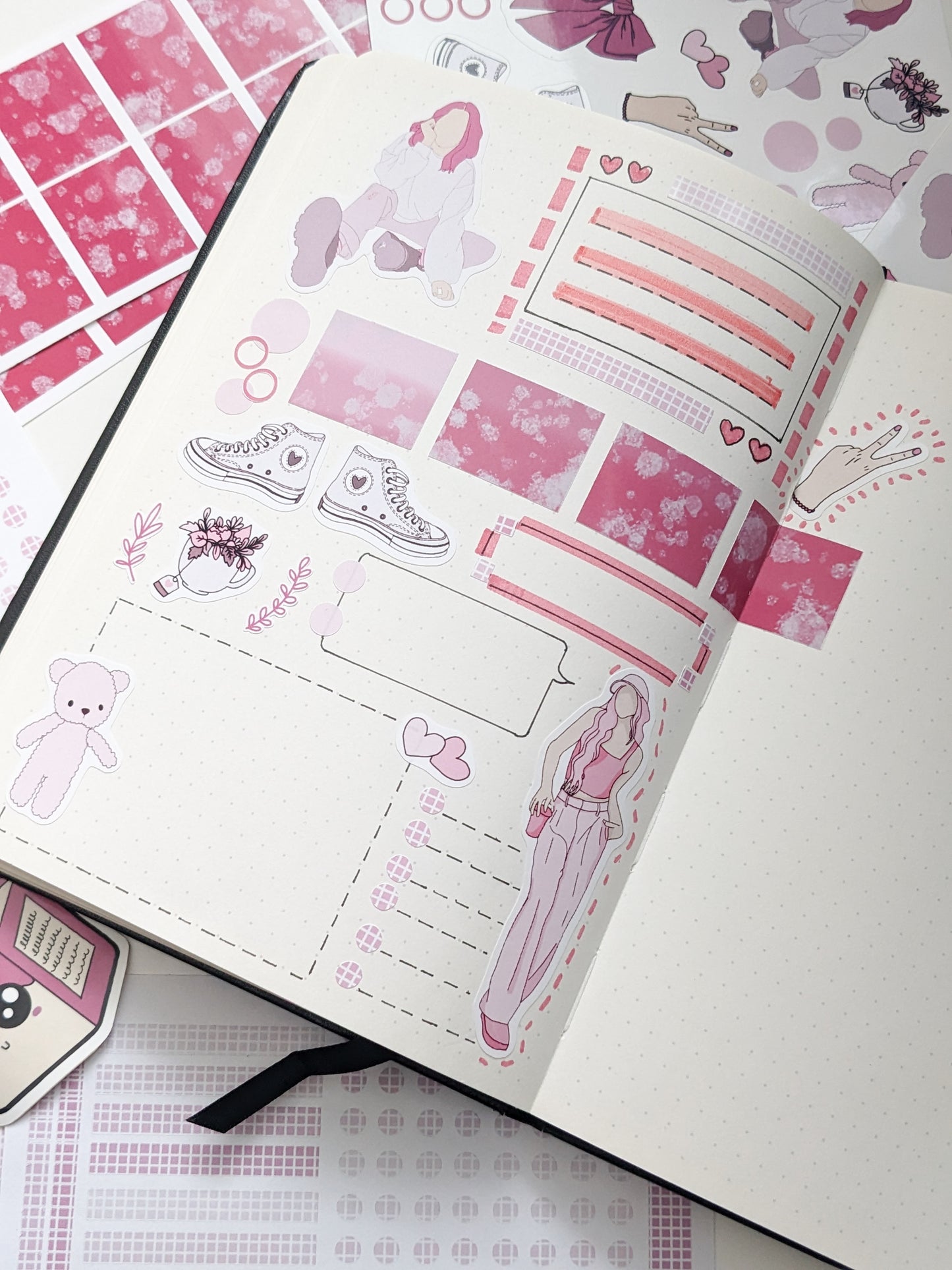 Pink Graphics Sticker Sheet