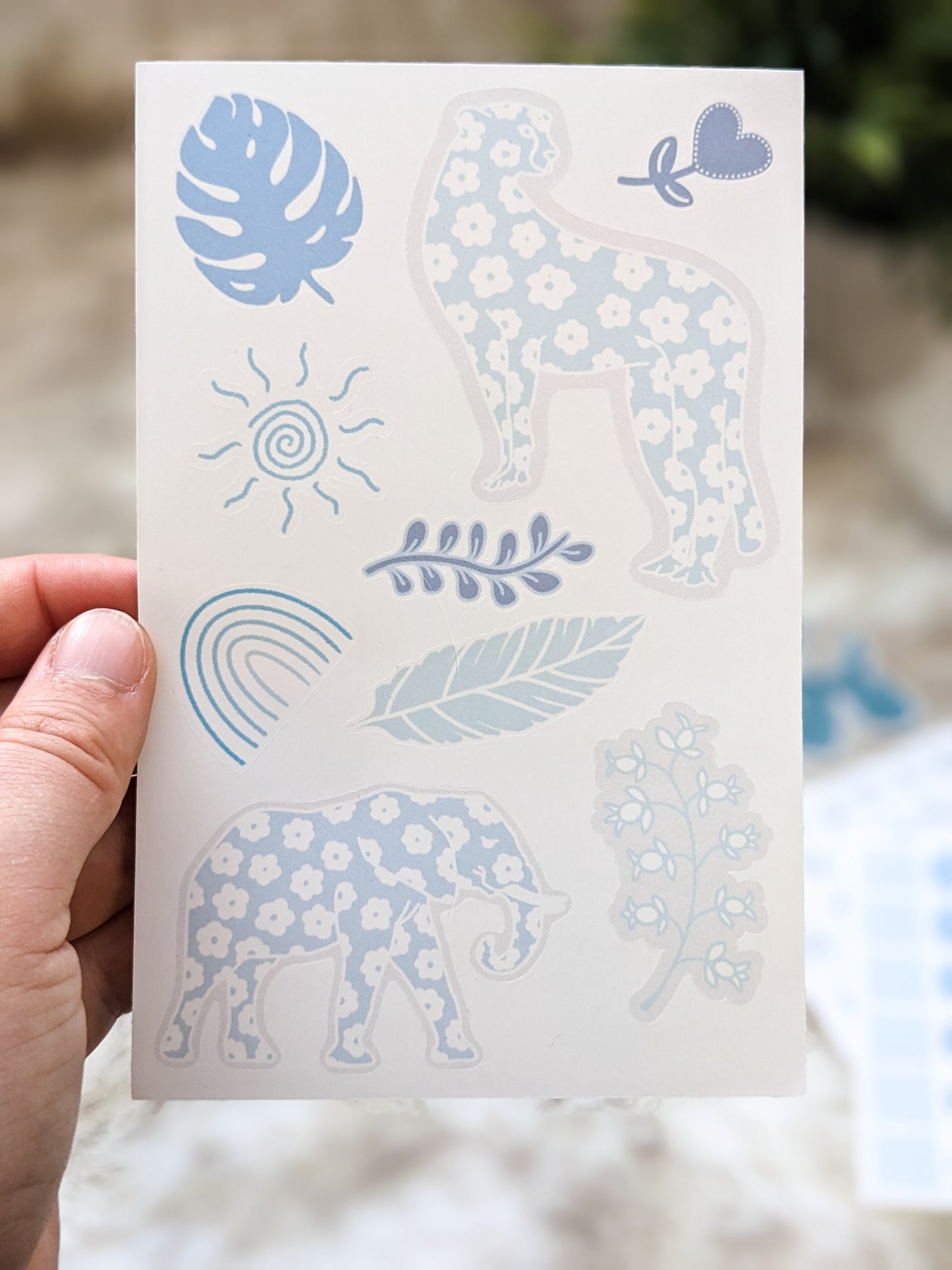Baby Blue Themed Sticker Pack