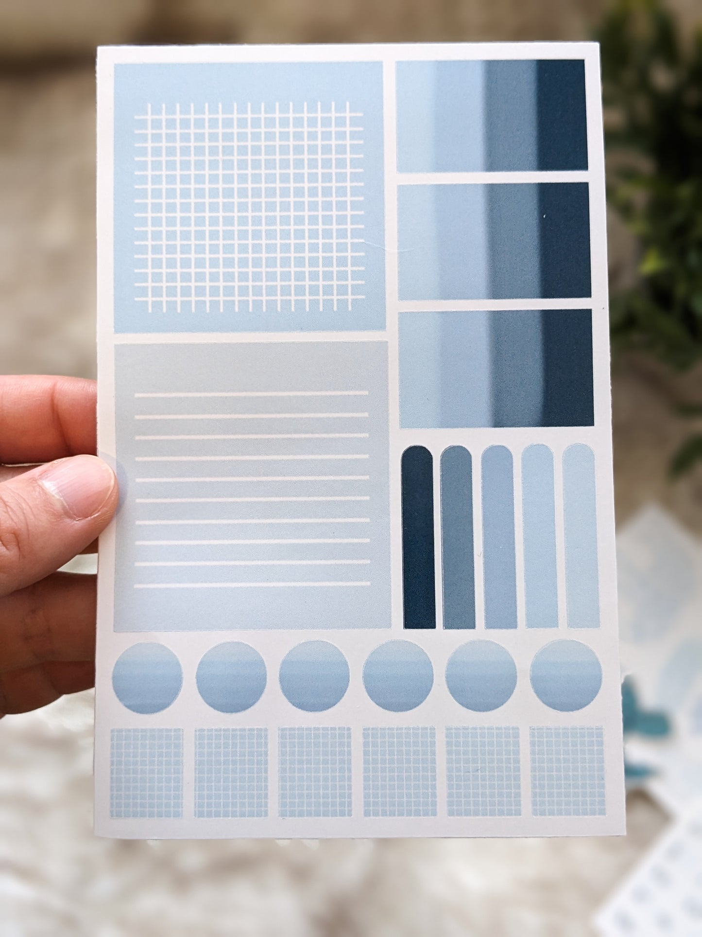 Baby Blue Themed Sticker Pack