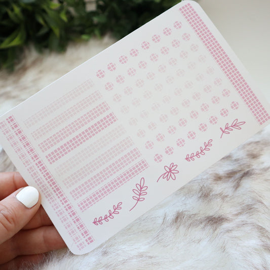 Pink Gradient Sticker Sheet