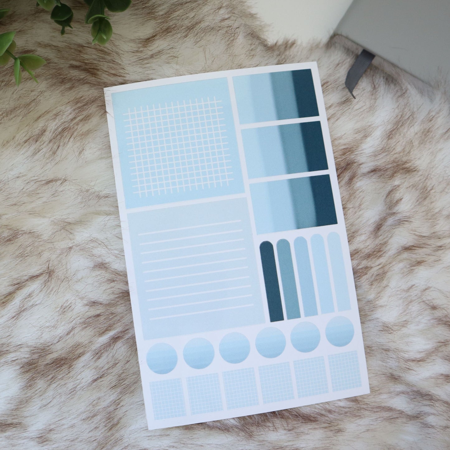 Baby Blue Gradient Sticker Sheet