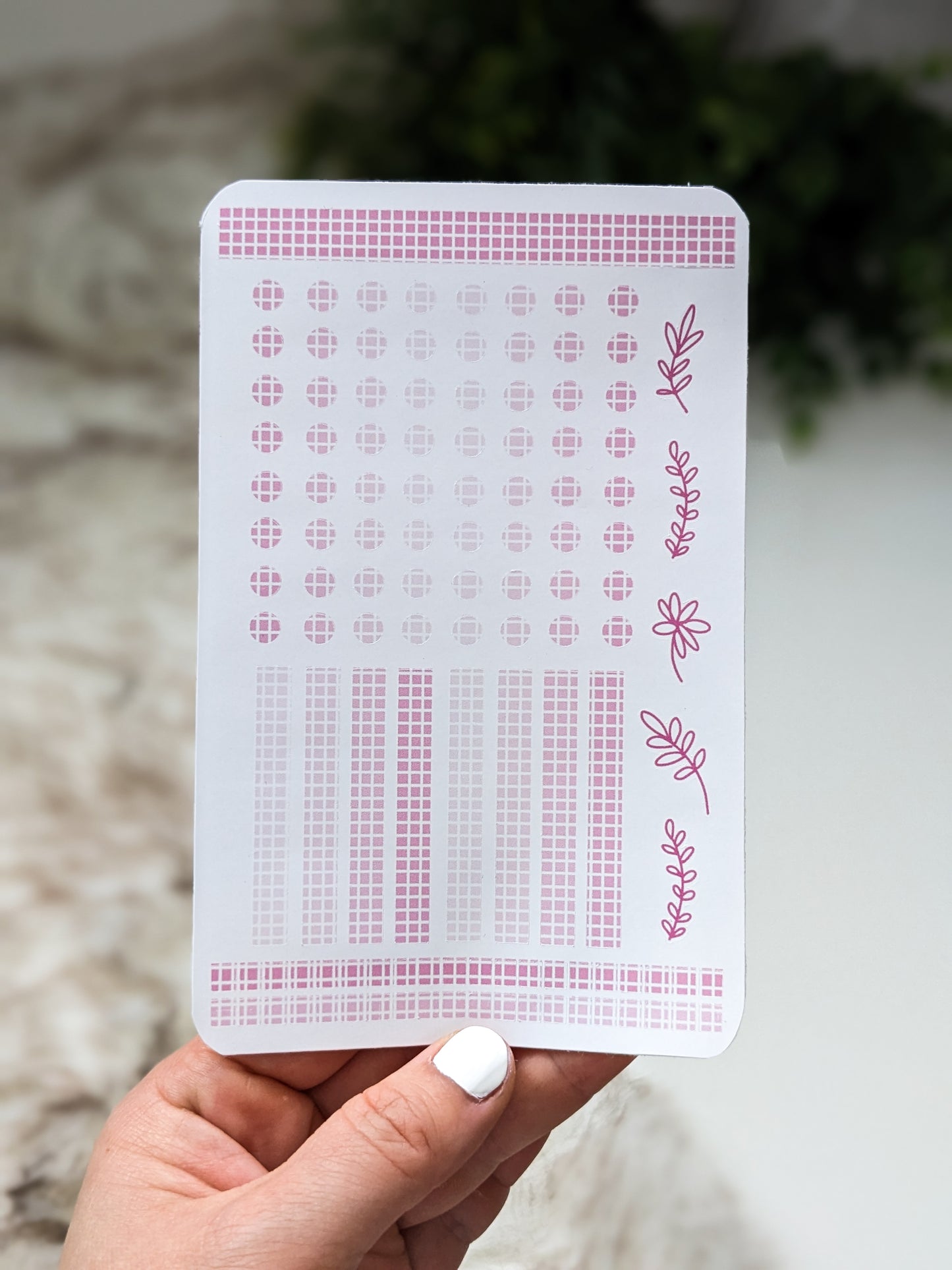 Pink Gradient Sticker Sheet